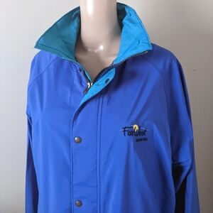 Vintage Farwest Gore Teck blue windbreaker jacket, men's large